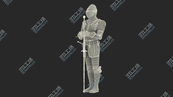 images/goods_img/20210312/Medieval Knight Plate Armor standing with Zweihander 3D model/4.jpg